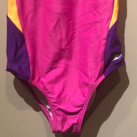Speedo Girls Multi Color One Piece Swimsuit - Picture 3 of 5